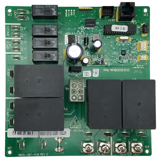 6600-297 Jacuzzi® Circuit Board 2014+ J-385 J-375 J-365 J-355