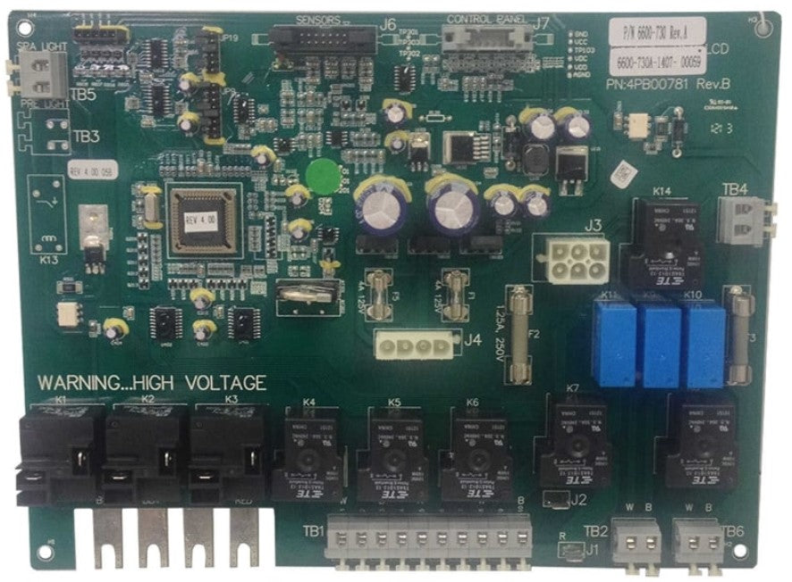 6600-730 Circuit Board, 1-2 Pump Systems Sundance/Jacuzzi