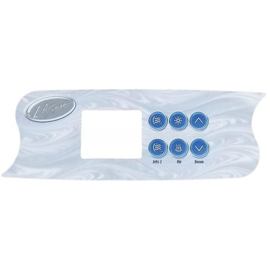 PL-49536-06 LA Spas® Overlay 6 Button 2 Pump (P L U P2 A D) TSC72