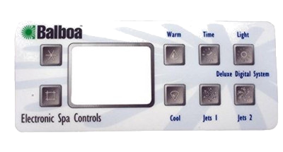 10389 Balboa ® Topside Control Overlay, 8-button, Deluxe