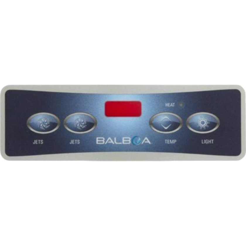 10752 Balboa ® Overlay for Topside Control Panel, VL403 Lite Duplex, LED, 4-Button