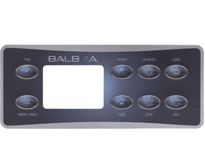 10823 Balboa ® Topside Overlay, 8-Button, Deluxe Panel, LCD
