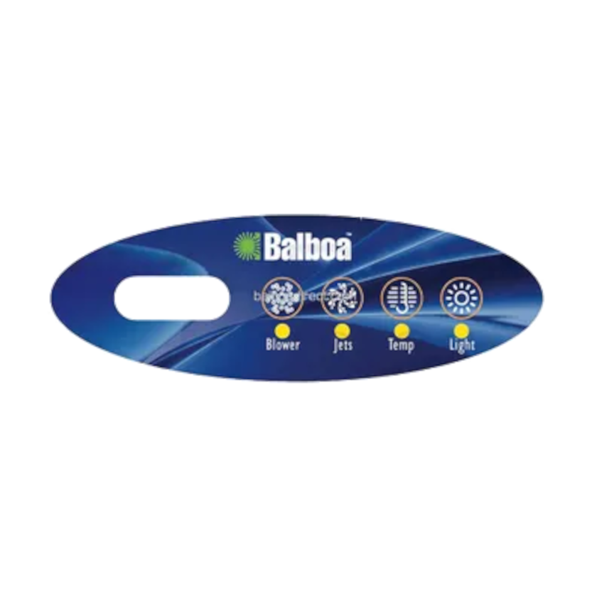 11095 Balboa ® Topside Overlay, Mini-Oval, VL200, LCD, 4-Button