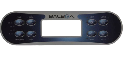 11476 Balboa ® Topside Control Overlay, ML700, 8-Button, 3-Pumps