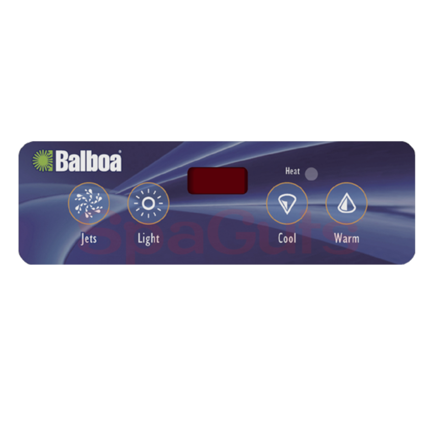 11884 Balboa ® Overlay, 4-Button, Lite Duplex, LED