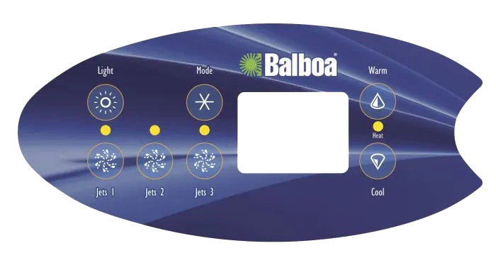 11957 Balboa ® Topside Overlay, 7-Button (3 Jets), VL702S, LCD 11790