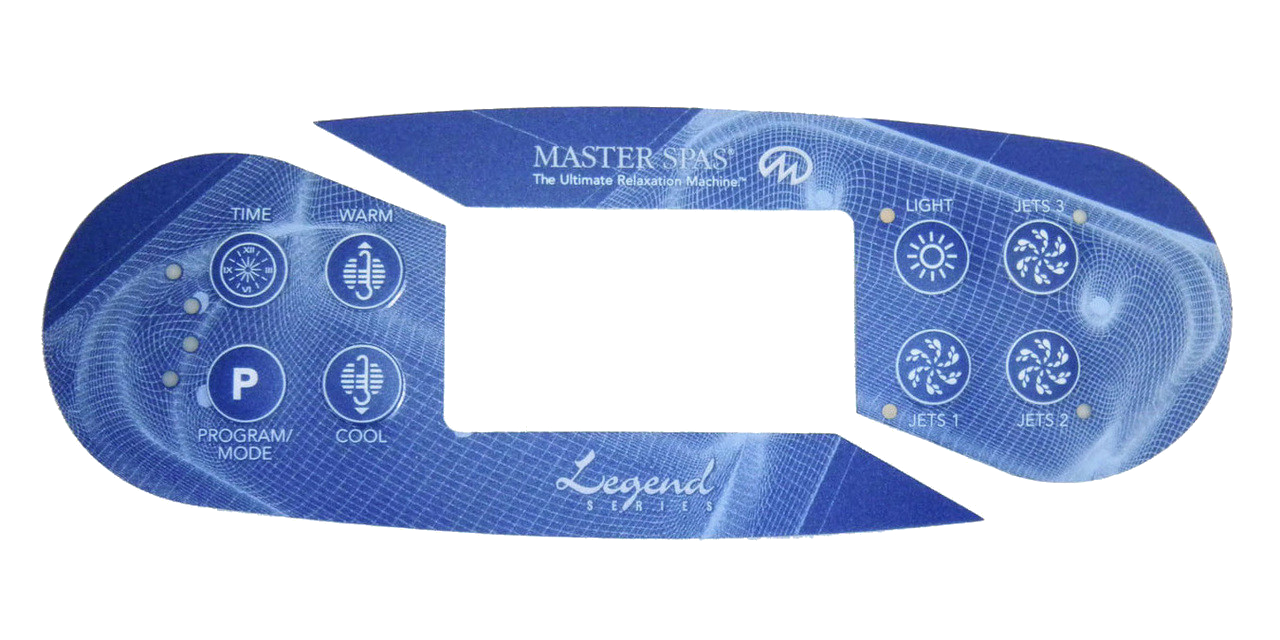 X509009 Master Spas ® Overlay for MP700, 8-Btn, LCD | Spa Parts Experts