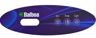 11765 Balboa ® Topside Overlay, 3-Button, VL240, Oval, LCD