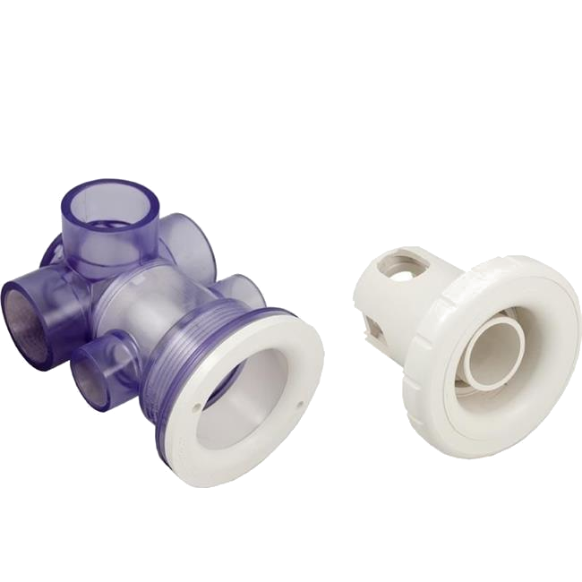 10-5050WHT Balboa ® Jet Assembly with 3-Port Valve, Butterfly (White)