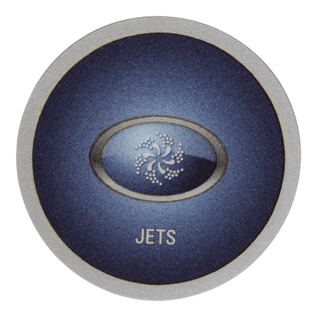 12106 Balboa ® Topside Overlay, AX10, Auxiliary 1-button (Jets) 40106