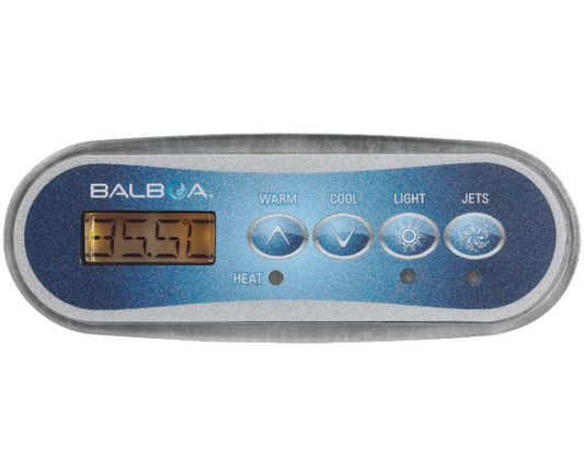 57283 Balboa ® Control Panel, TP200W, 1 Pump w/Overlay
