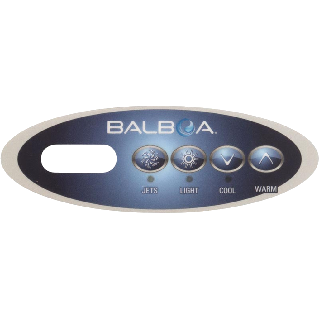11852 Balboa ® Overlay for Topside Control, VL200, 4-button, Mini-Oval