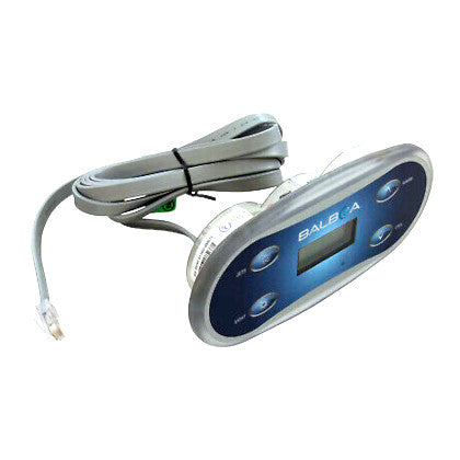 55350 Balboa ® Topside 4-Button Control Panel, VL406U, Oval, LCD (G8247 + 11947)