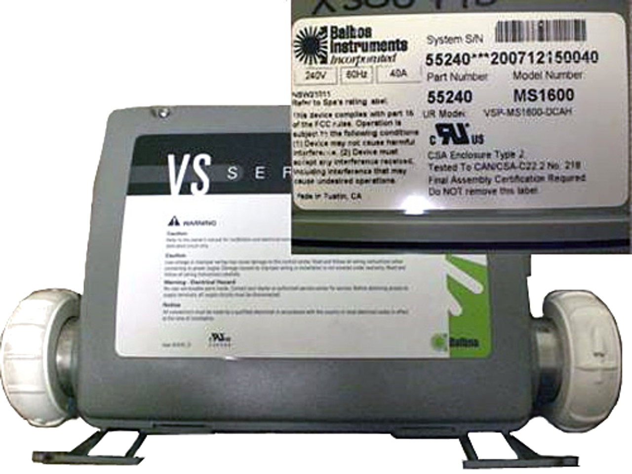 X300795 Master Spas ® Control Box MS1600