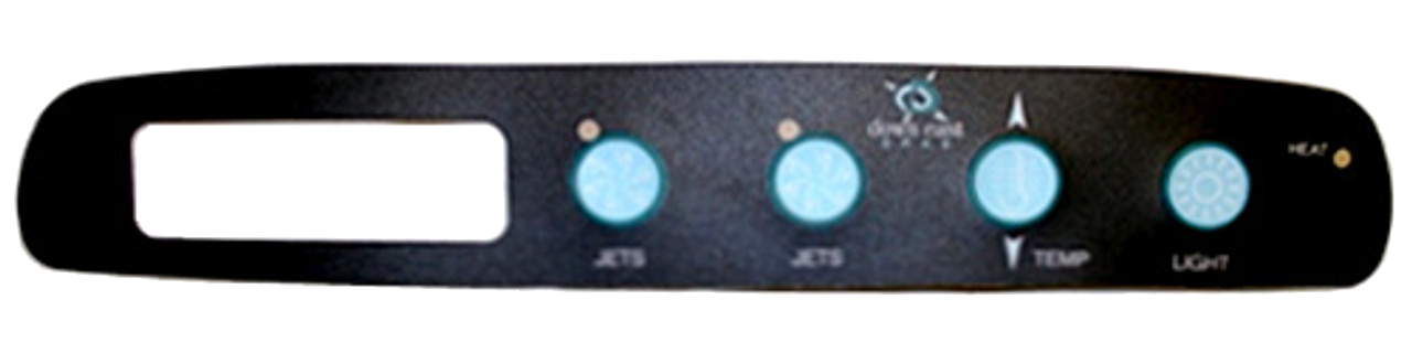 X505250 Master Spas ® 4-Btn Overlay for Down East MAS425 | Spa Parts Experts
