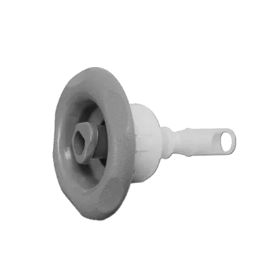 9652WW Balboa/Pentair ® Jet Insert, Cyclone Micro, Adjustable, Emerald Cut, Gray