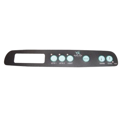 X509010 Master Spas ® Overlay for 470 Control Panel, 6-Btn, 2-Pump | Spa Parts Experts