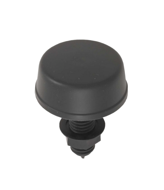 Herga 6433-AZZZ Mushroom Air Button – Black | Pneumatic Control