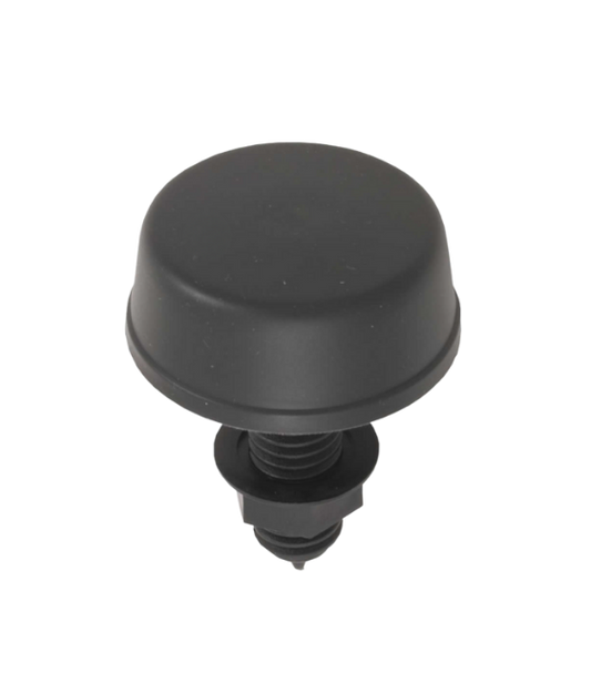 Herga 6433-AZZZ Mushroom Air Button – Black | Pneumatic Control