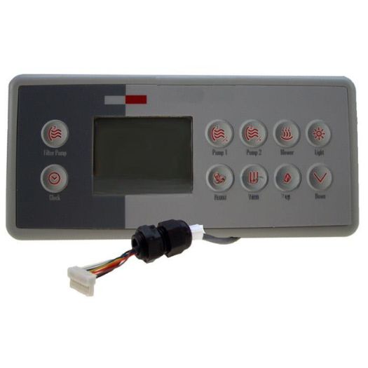 BDLTSC410K Gecko® Control Panel  TSC410KGE1 10 Button Panel with 8 Pin Connector