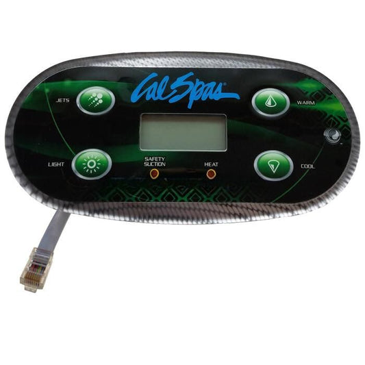 ELE09900191 Cal Spa® Control Panel  Duplex Digital 4 Button VL406U LCD