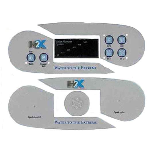 X509028 Master Spas® Overlay for 2007 H2X Control Panel | Spa Parts Experts