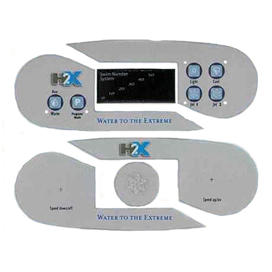 X509028 Master Spas ® Overlay for 2007 H2X Control Panel | Spa Parts Experts
