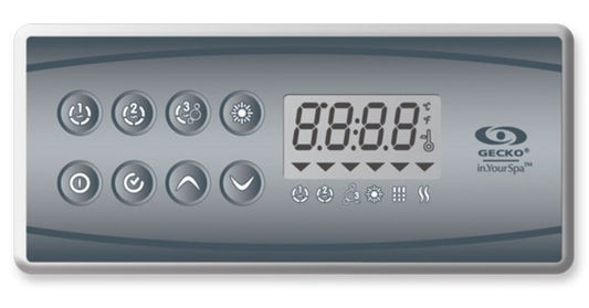 0607-007067 Control Panel w/ Overlay, IN.K8-30P, 8-button