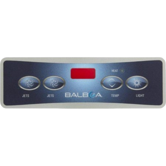 10752 Balboa ® Overlay for Topside Control Panel, VL403 Lite Duplex, LED, 4-Button
