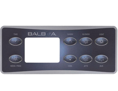 10823 Balboa® Topside Overlay, 8-Button, Deluxe Panel, LCD