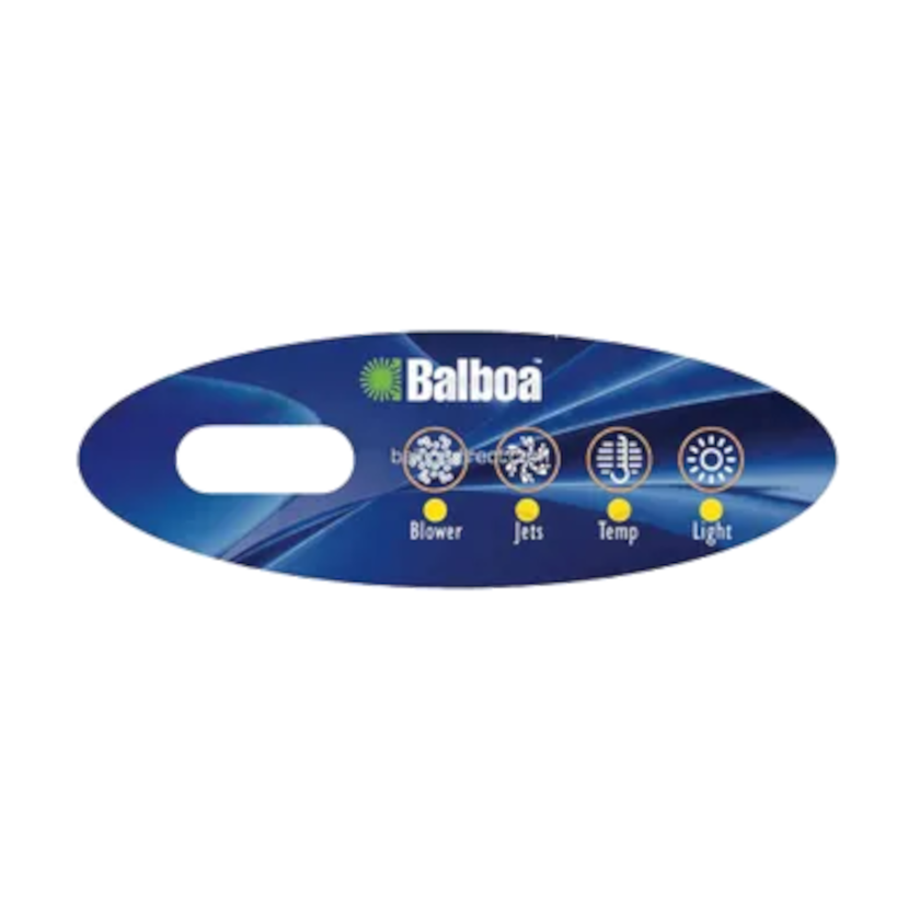 11095 Balboa® Topside Overlay, Mini-Oval, VL200, LCD, 4-Button