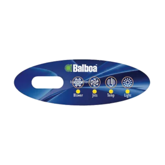 11095 Balboa ® Topside Overlay, Mini-Oval, VL200, LCD, 4-Button