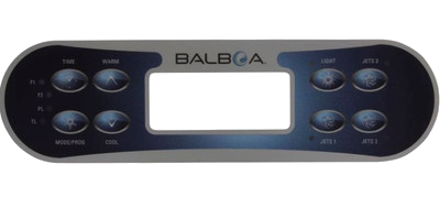 11476 Balboa® Topside Control Overlay, ML700, 8-Button, 3-Pumps