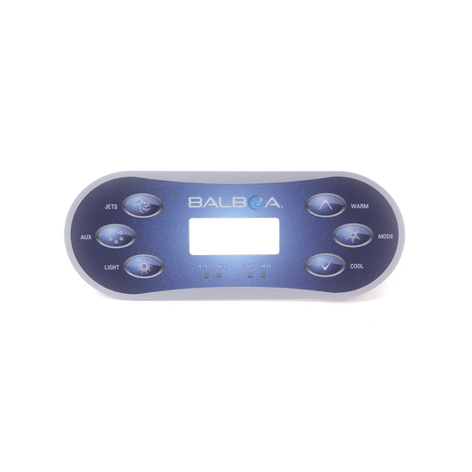 11877 Balboa ® Topside Control Overlay, VL600S, LCD, 6-Button | 54681