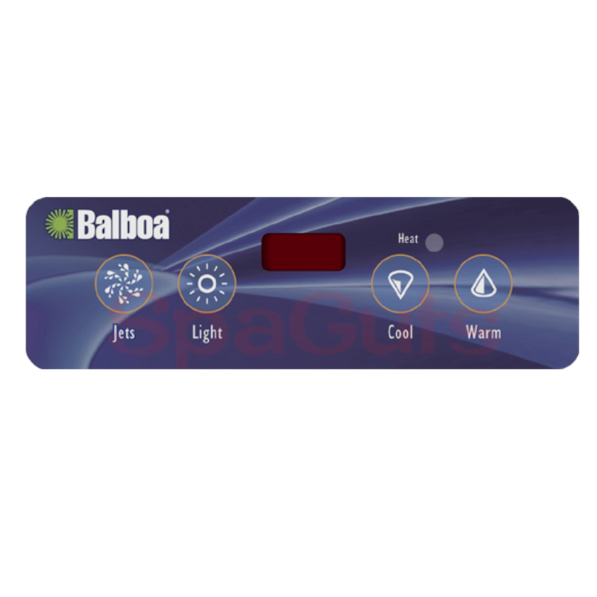 11884 Balboa® Overlay, 4-Button, Lite Duplex, LED