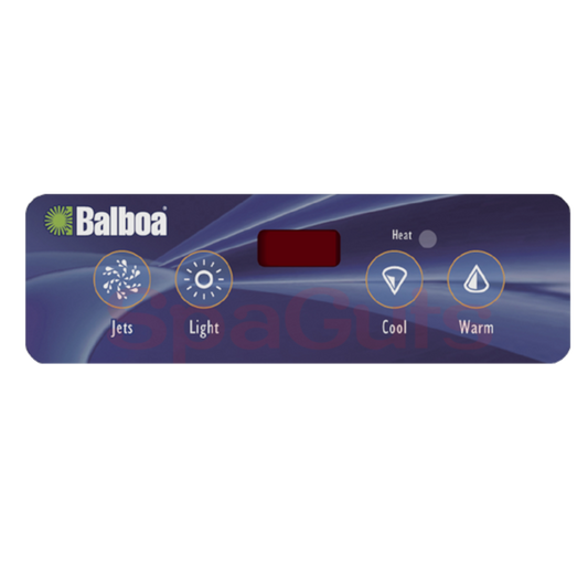 11884 Balboa ® Overlay, 4-Button, Lite Duplex, LED