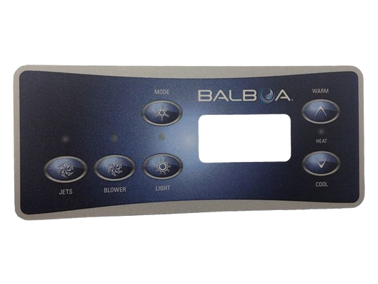 10328 Balboa ® Topside Control Overlay, 6-Button, STD Panel, LCD
