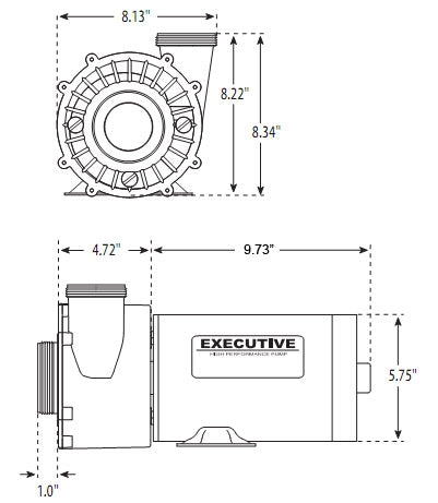 4.5HP Pump 3421821-1A | 4.5HP 2 Speed Pump | Spa Parts Experts