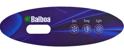 11765 Balboa® Topside Overlay, 3-Button, VL240, Oval, LCD