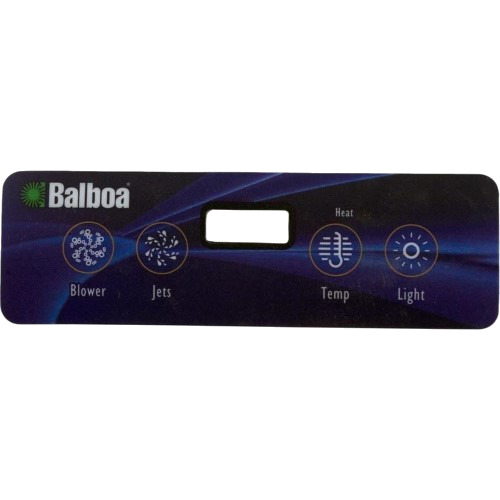10669 Balboa® Topside Control Overlay, 4-Button, Lite Duplex Panel, LCD