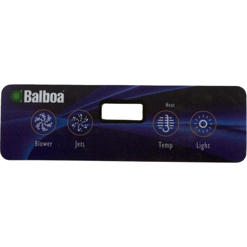 10669 Balboa ® Topside Control Overlay, 4-Button, Lite Duplex Panel, LCD