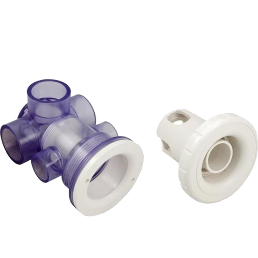 10-5050WHT Balboa ® Jet Assembly with 3-Port Valve, Butterfly (White)