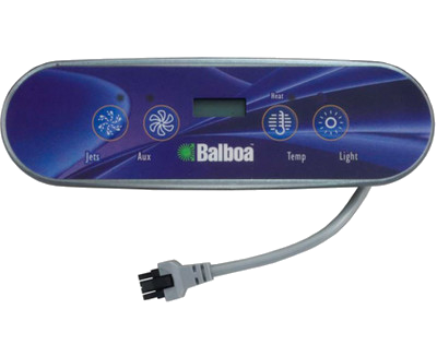 52684 Balboa® Control Panel, ML400, 4-Button, LCD, w/Overlay