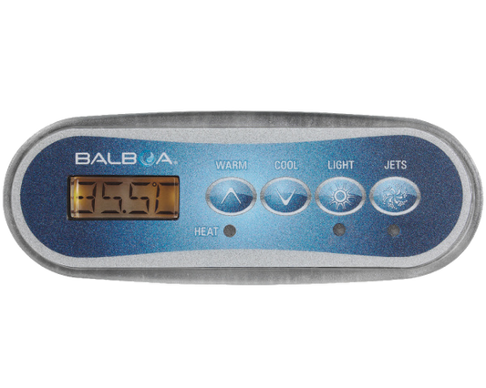 57283 Balboa® Control Panel, TP200W, 1 Pump w/Overlay