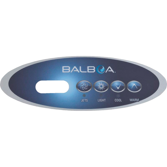 11745 Balboa® Overlay, VL240, 4-Button, Oval, LCD