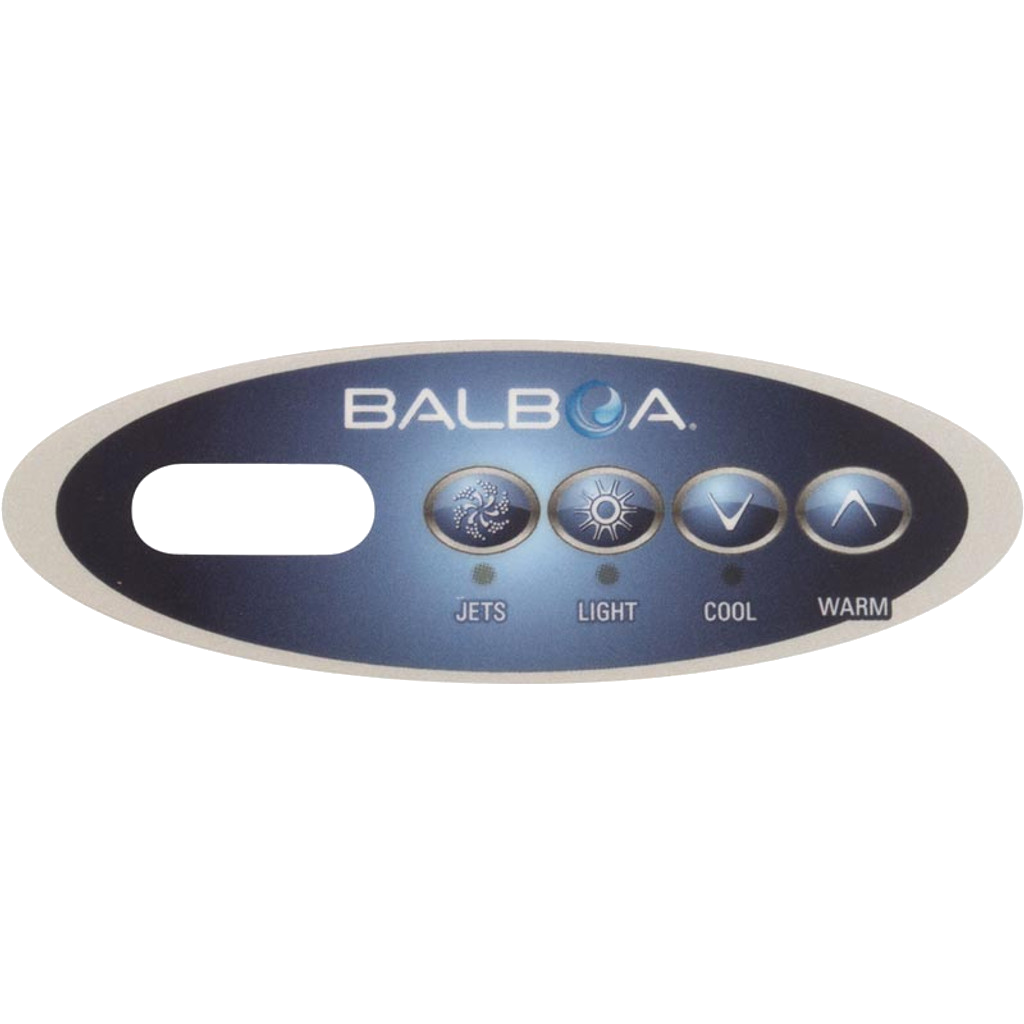 11852 Balboa® Overlay for Topside Control, VL200, 4-button, Mini-Oval
