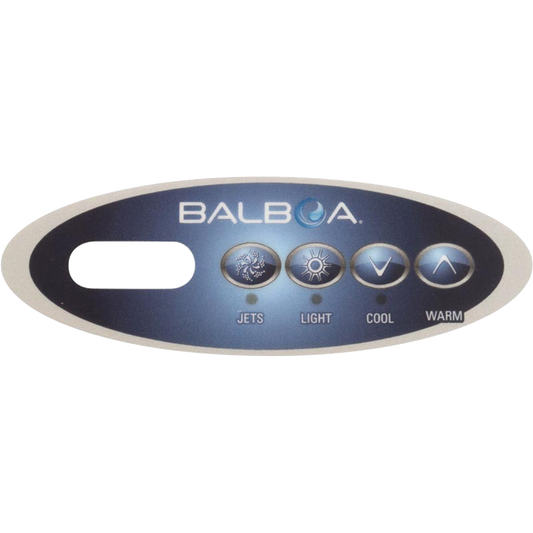 11852 Balboa® Overlay for Topside Control, VL200, 4-button, Mini-Oval