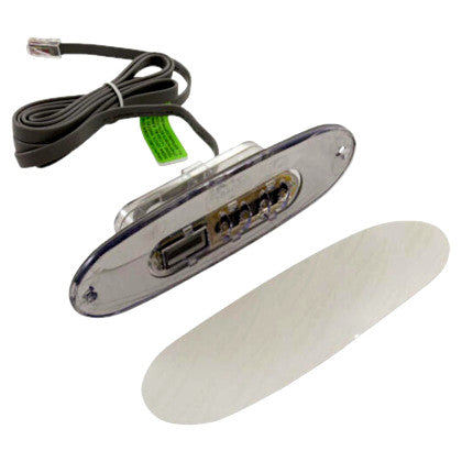 53999 Balboa ® Topside 4-button Control Panel VL260, No Overlay, Oval, Clear Bezel