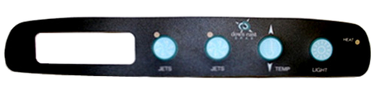 X505250 Master Spas ® 4-Btn Overlay for Down East MAS425 | Spa Parts Experts